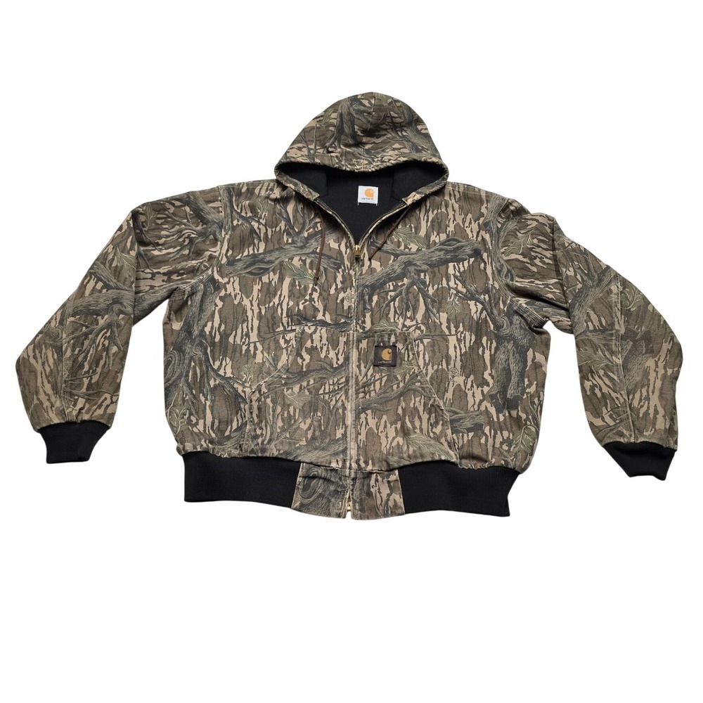 Carhartt J144 Mossy Oak Camo Thermal Lined Active Jacket Streetwear Mens XL